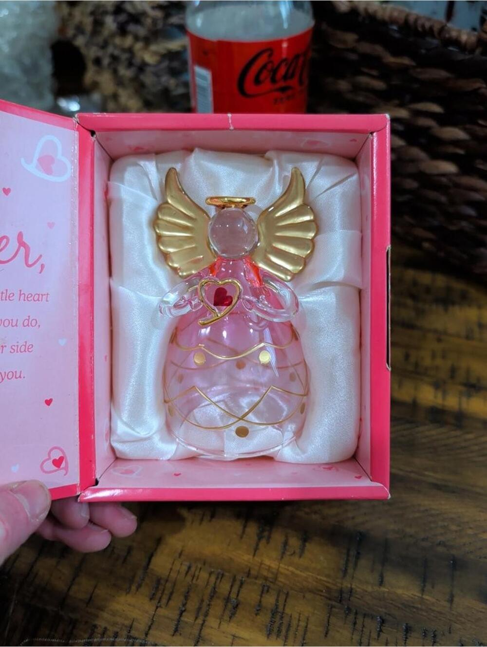 Russ Angels by Your Side Glass Angel Figurine Mother